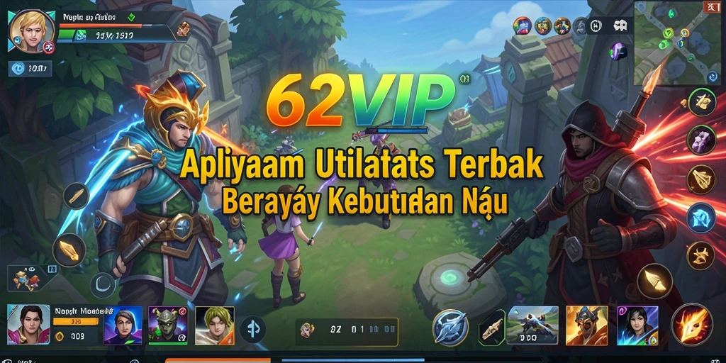 Screenshot 62VIP menampilkan tampilan antarmuka yang intuitif dan menarik.