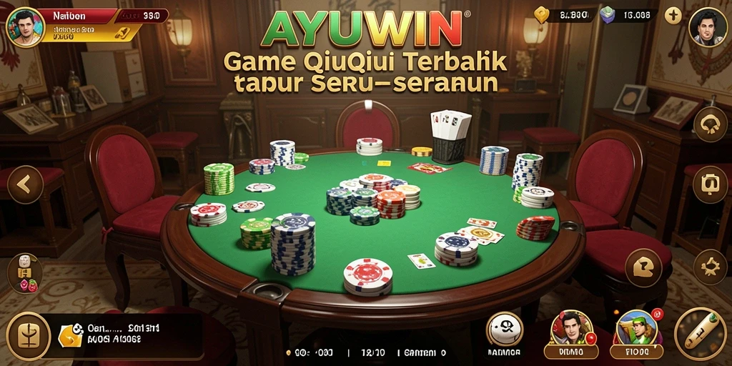 Screenshot AYUWIN menampilkan suasana seru saat bermain QiuQiu.