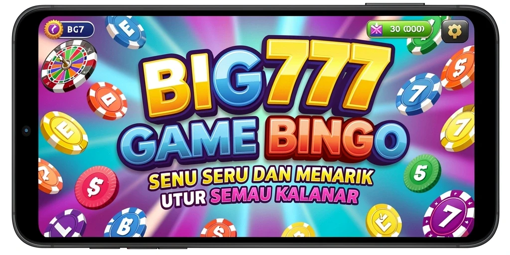 Tampilan permainan Bingo yang menarik dan interaktif.