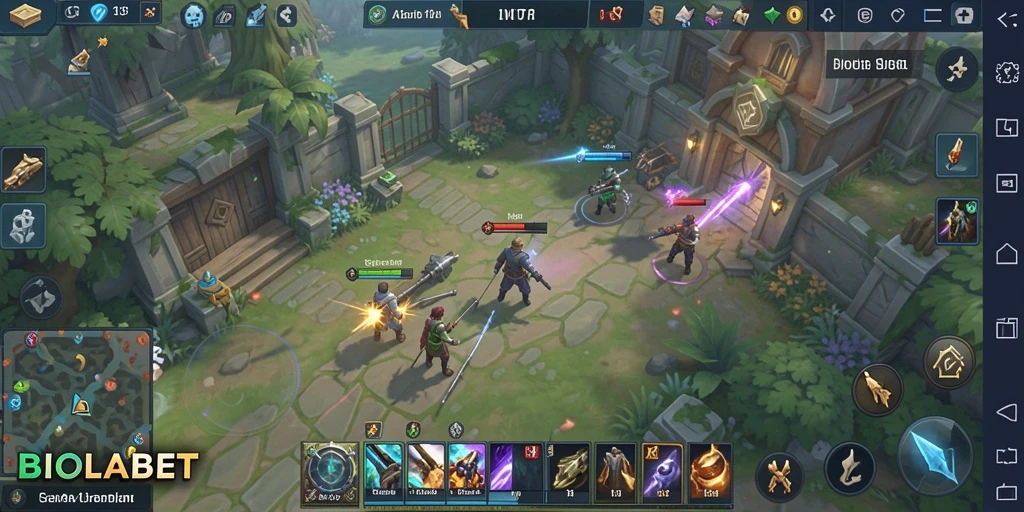 Tampilan gameplay menarik dari BIOLABET yang penuh strategi.