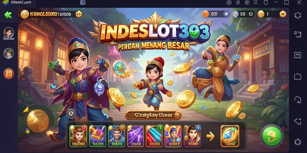 Tampilan menarik dari gameplay INDESLOT303 yang menantang.