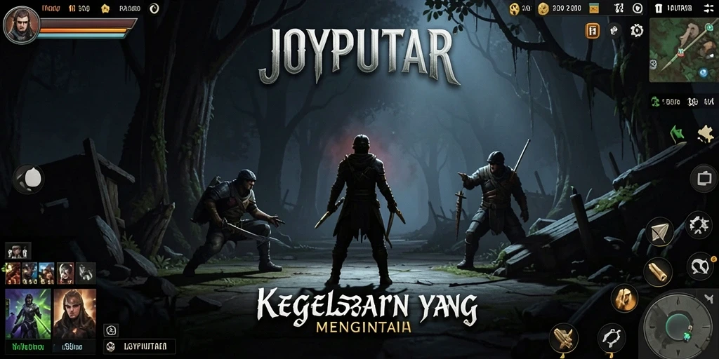 Tangkapan layar gameplay JOYPUTAR menampilkan suasana mencekam dan menegangkan.