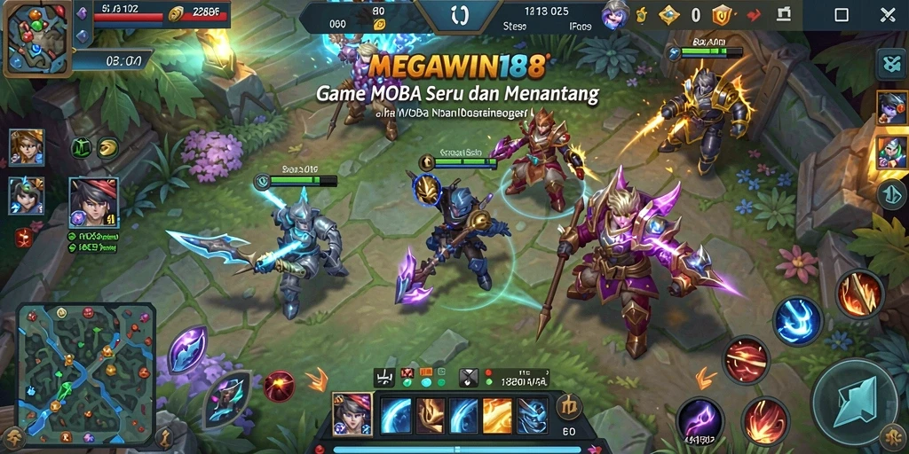 Screenshot menampilkan aksi intense dalam gameplay MEGAWIN188.
