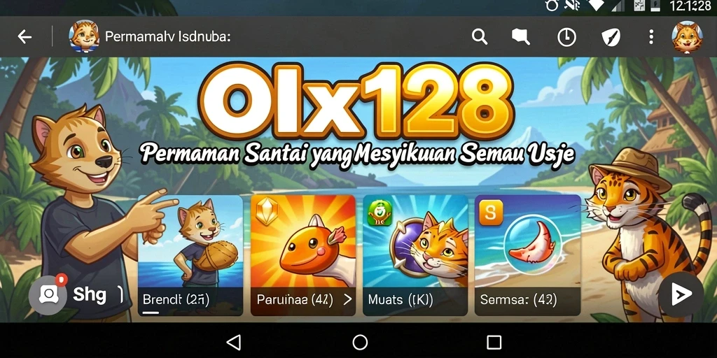 Tampilan gameplay OLX128 yang mengasyikkan dan penuh warna.
