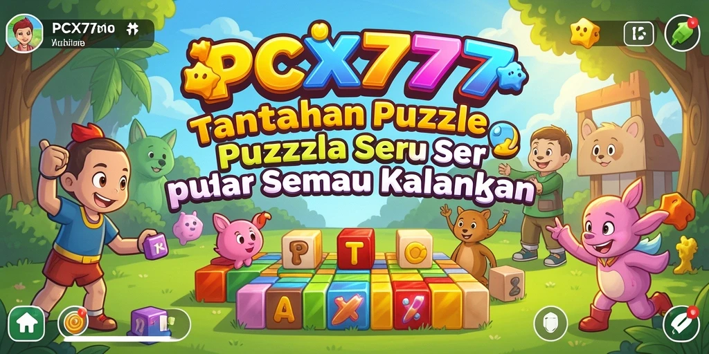 Screenshot gameplay PCX777 menunjukkan tantangan puzzle yang menarik.