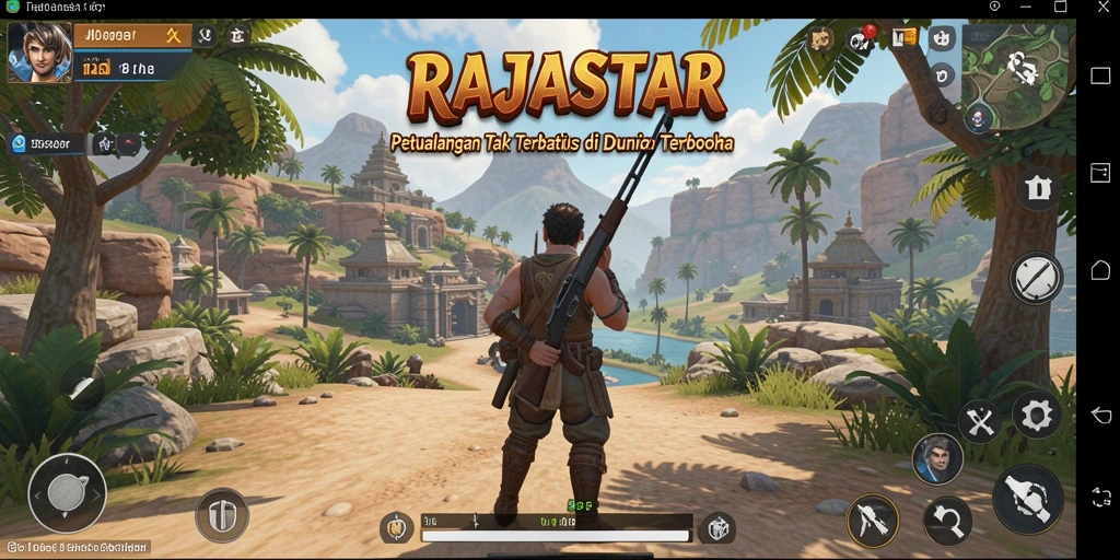 Screenshot RAJASTAR menampilkan gameplay Open World yang memukau.