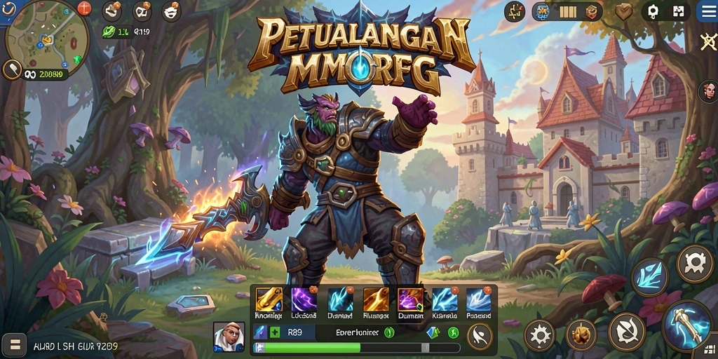 Gameplay menarik dalam dunia MMORPG RR89 dengan komunitas aktif.