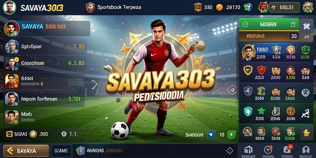 Tampilan menarik dari aplikasi SAVAYA303 saat melakukan taruhan olahraga.
