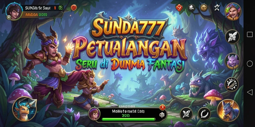 Tampilan gameplay SUNDA777 yang menampilkan petualangan seru di dunia fantasi.