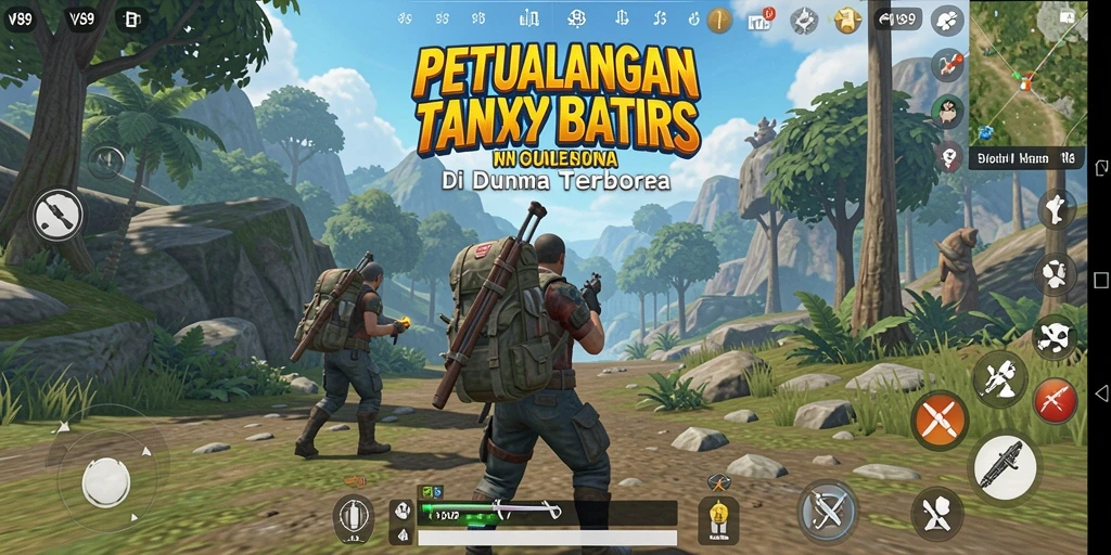 Tampilan gameplay menakjubkan dari V89 dalam dunia Open World.